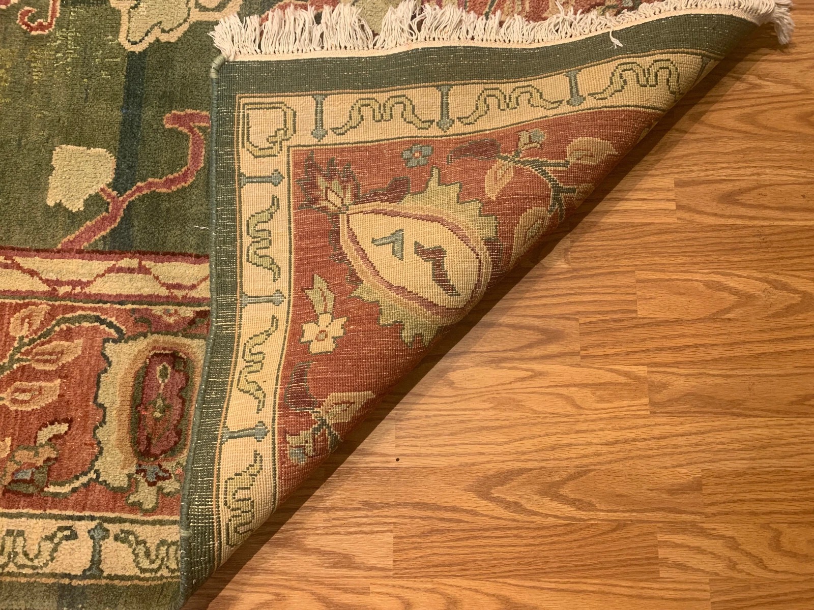 9.8 x 14 Indo Oushak Vegetable dye 100% Wool Hand Knotted Rug