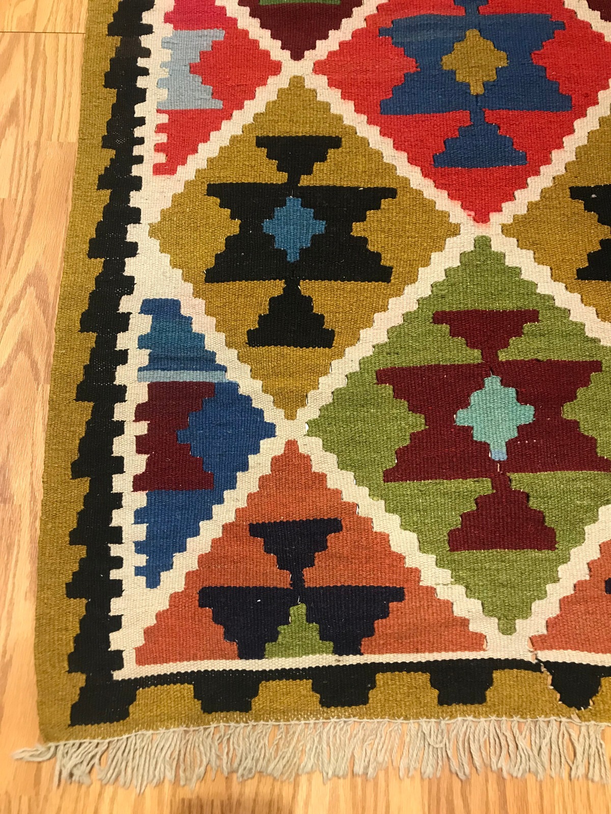 3.3x 5.2 Kilim 100% Wool Hand Knotted Area Rug