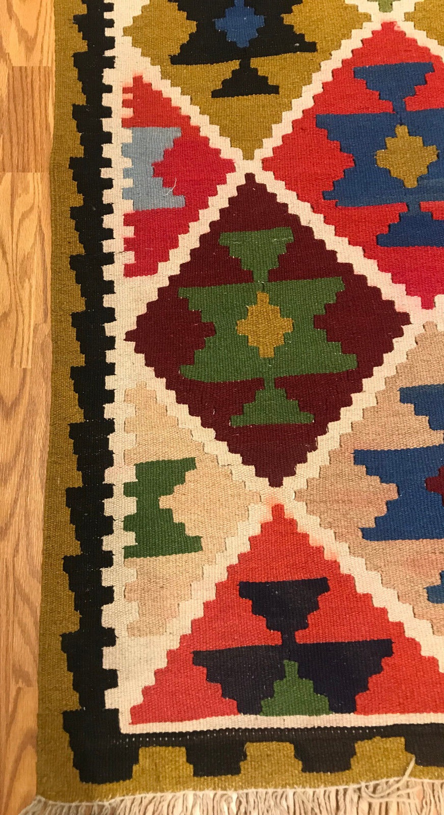 3.3x 5.2 Kilim 100% Wool Hand Knotted Area Rug