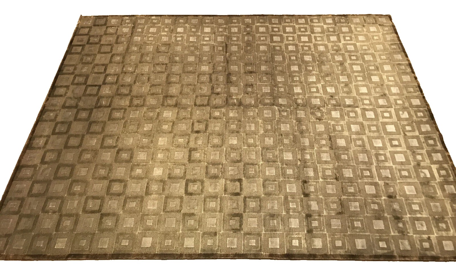 9 x 12 Modern Hand Knotted 100% Wool Area Rug