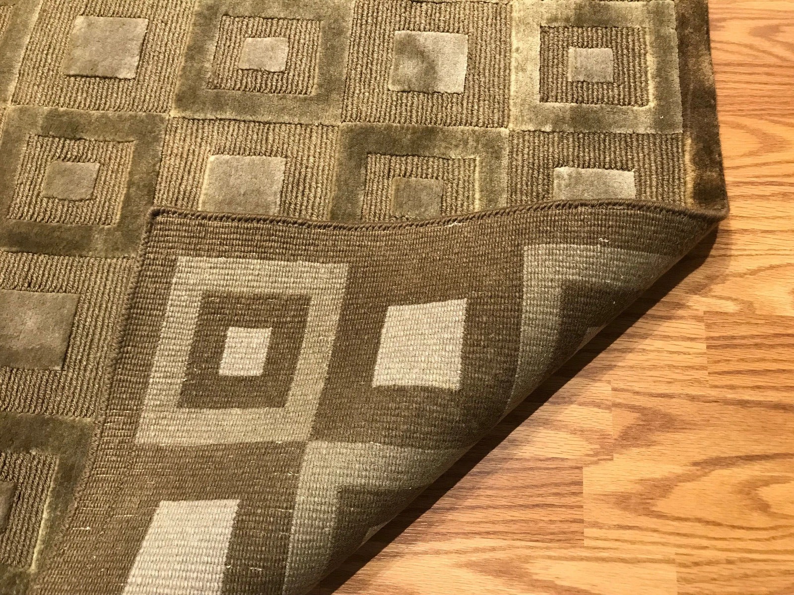 9 x 12 Modern Hand Knotted 100% Wool Area Rug