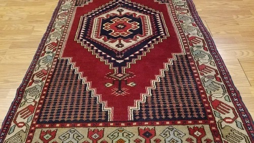 4 x 7 Vintage Tribal Turkish Anatolian Yuruk Hand Knotted Wool Rug