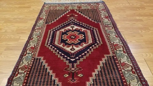 4 x 7 Vintage Tribal Turkish Anatolian Yuruk Hand Knotted Wool Rug
