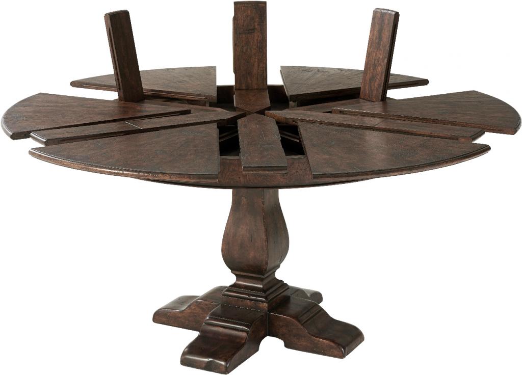 Theodore Alexander Victory Oak Jupe Dining Table AL54037 at Montaage Inc.