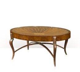 Iron and Dish Cocktail Table 5105-300 Theodore Alexander