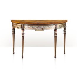 The Silvered Leaf Console  Table 5302-057 Theodore Alexander