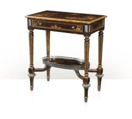 Patterned Chocolate Side Table 5002-234 Montaage Inc. image 1