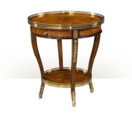 Two Tier Sunburst Side Table 5005-047 Theodore Alexander