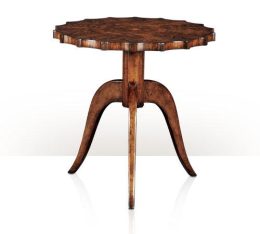 Modern Piecrust Accent Table 5005-607 Theodore Alexander