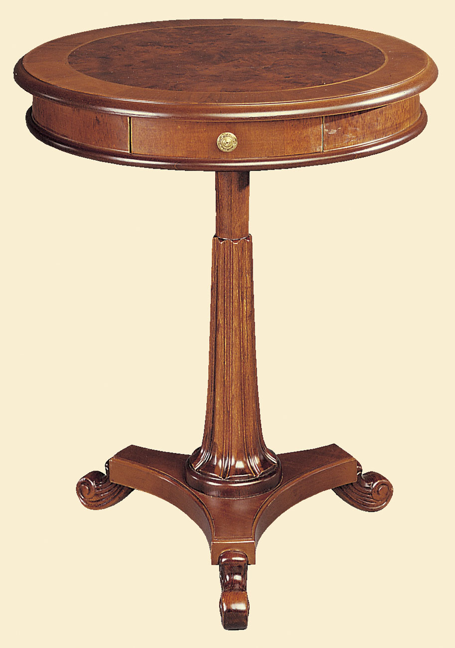 Montaage SMALL ROUND TABLE 641002 at Montaage Inc. Walnut