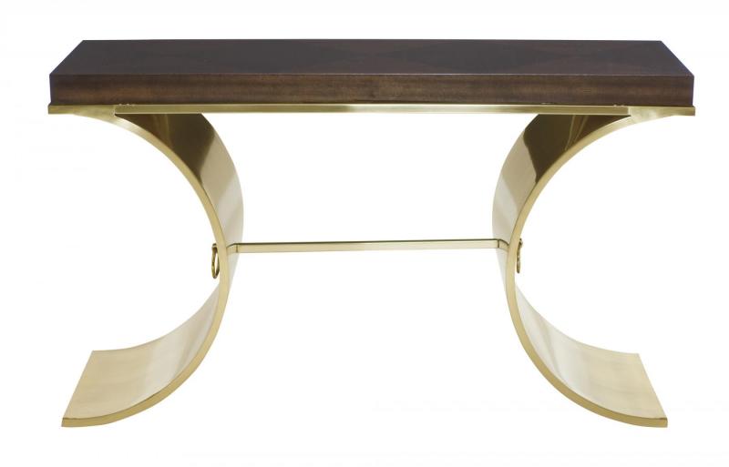 bernhardt Jet Set Console Table 356-910 at Montaage Inc. Silver