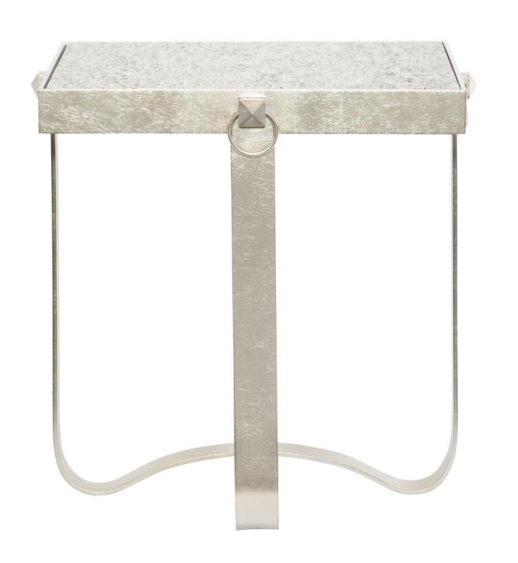 bernhardt Metal End Table 453-121 at Montaage Inc. white