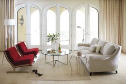 Round Cocktail Table Glass Top 360-015G bernhardt