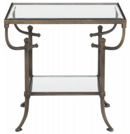 End Table Glass Top / Shelf 554-121G bernhardt