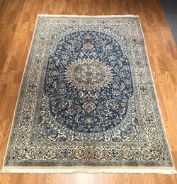 6 x 9 Vintage 100% Wool Hand Knotted Area Rug 11 Montaage Inc. image 11