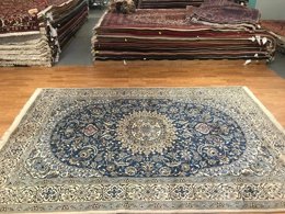 6 x 9 Vintage 100% Wool Hand Knotted Area Rug 11 Montaage Inc. image 17