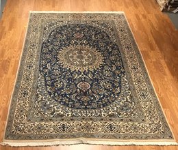 6 x 9 Vintage 100% Wool Hand Knotted Area Rug 11 Montaage Inc. image 6