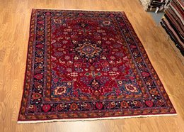 6.10 x 9.8 Vintage Hand Knotted 100% Wool Vegetable Dye Area Rug 12 Montaage Inc. image 11