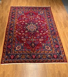 6.10 x 9.8 Vintage Hand Knotted 100% Wool Vegetable Dye Area Rug 12 Montaage Inc. image 14
