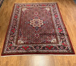 6.8 x 9.8 Vintage Hand Knotted 100% Wool Vegetable Dye Area Rug 13 Montaage Inc. image 1