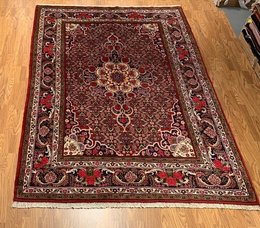 6.8 x 9.8 Vintage Hand Knotted 100% Wool Vegetable Dye Area Rug 13 Montaage Inc. image 2