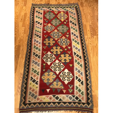 4.2 x 8.7 Vintage Hand Knotted 100% Wool Vegetable Dye Area Rug 197 Montaage Inc. image 4