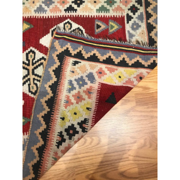 4.2 x 8.7 Vintage Hand Knotted 100% Wool Vegetable Dye Area Rug 197 Montaage Inc. image 2