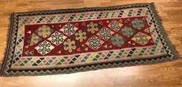 4.2 x 8.7 Vintage Hand Knotted 100% Wool Vegetable Dye Area Rug 197 Montaage Inc. image 3