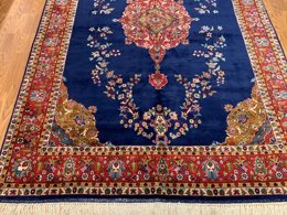 7 x 9.10 Vintage Hand Knotted 100% Wool Vegetable Dye Area Rug 1068 Montaage Inc. image 15