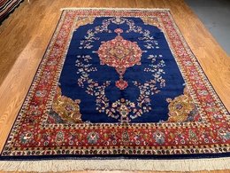 7 x 9.10 Vintage Hand Knotted 100% Wool Vegetable Dye Area Rug 1068 Montaage Inc. image 4