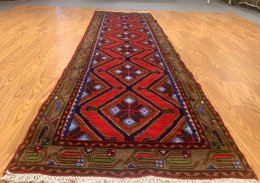 2.8 x 9.5  Runner Hand Knotted 100% Wool Vegetable Dye 4349 Montaage Inc. image 16