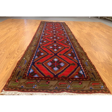 2.8 x 9.5  Runner Hand Knotted 100% Wool Vegetable Dye 4349 Montaage Inc. image 5