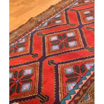 2.8 x 9.5  Runner Hand Knotted 100% Wool Vegetable Dye 4349 Montaage Inc. image 2