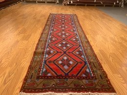2.8 x 9.5  Runner Hand Knotted 100% Wool Vegetable Dye 4349 Montaage Inc. image 3