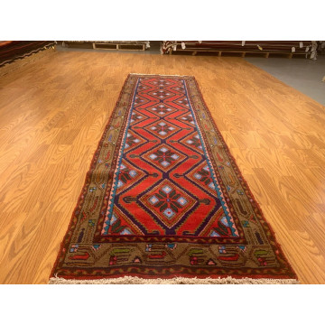2.8 x 9.5  Runner Hand Knotted 100% Wool Vegetable Dye 4349 Montaage Inc. image 1