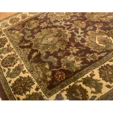 2.7 x 10 Runner Indo Agra Hand spawned 100% Wool Hand Knotted Vegetable Dye 4430 Montaage Inc. image 4