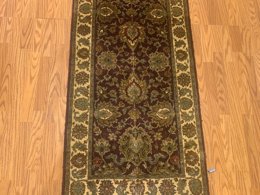 2.7 x 10 Runner Indo Agra Hand spawned 100% Wool Hand Knotted Vegetable Dye 4430 Montaage Inc. image 18