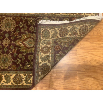2.7 x 10 Runner Indo Agra Hand spawned 100% Wool Hand Knotted Vegetable Dye 4430 Montaage Inc. image 6