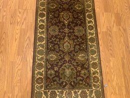 2.7 x 10 Runner Indo Agra Hand spawned 100% Wool Hand Knotted Vegetable Dye 4430 Montaage Inc. image 7