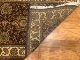 2.7 x 10 Runner Indo Agra Hand spawned 100% Wool Hand Knotted Vegetable Dye 4430 Montaage Inc. image 8