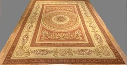 9.9 x 13.5  French Aubusson Hand Knotted Wool Needle Point Rug 4470 Montaage Inc. image 1