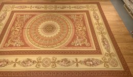 9.9 x 13.5  French Aubusson Hand Knotted Wool Needle Point Rug 4470 Montaage Inc. image 16