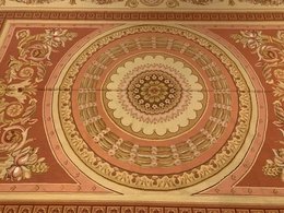 9.9 x 13.5  French Aubusson Hand Knotted Wool Needle Point Rug 4470 Montaage Inc. image 2
