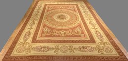 9.9 x 13.5  French Aubusson Hand Knotted Wool Needle Point Rug 4470 Montaage Inc. image 9