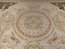 9.8 x 14.1 ft  Hand woven French Aubusson Weave 100% wool Area rug 4490 Montaage Inc. image 2