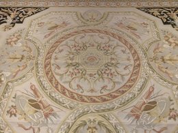 9.8 x 14.1 ft  Hand woven French Aubusson Weave 100% wool Area rug 4490 Montaage Inc. image 9