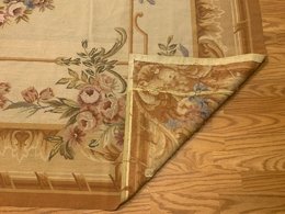 8 x 10 French Aubusson Needle Point 100% Wool Hand Knotted Area Rug 4510 Montaage Inc. image 13