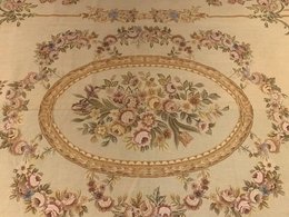 8 x 10 French Aubusson Needle Point 100% Wool Hand Knotted Area Rug 4510 Montaage Inc. image 3