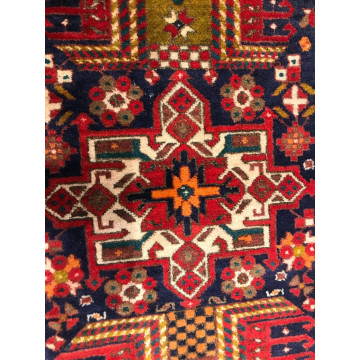 3.3 x 14.3 Runner Semi Antique Geometric Kazak Hand Knotted Wool 5573 Montaage Inc. image 3