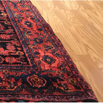 3.10 x 13.4  Runner Antique Geometric Bejar Hand Knotted Wool Vegetable Dye 5584 Montaage Inc. image 8